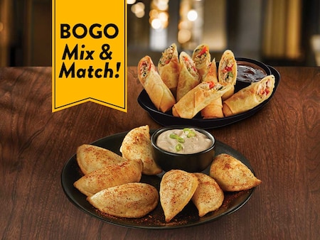 2 for $10 Spring Rolls or Perogies