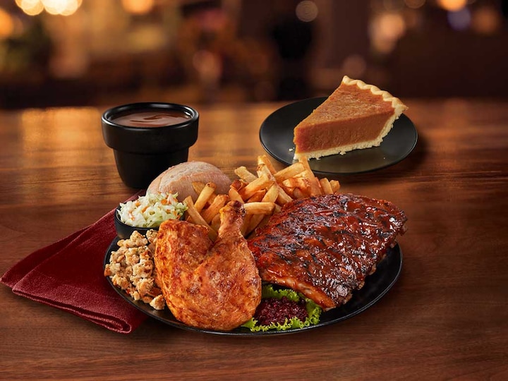 Thanksgiving Chicken & Half Rack Combo